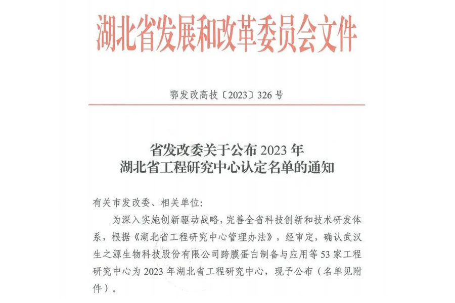 研究院获批省级工程研究中心认定